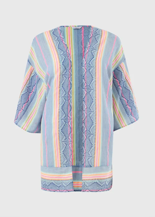 Multicolour Stripe Kaftan - L Image 3