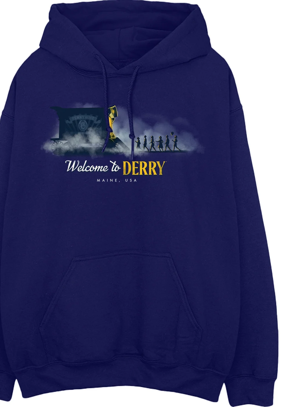 Spiral Galaxy Welcome To Derry Caravan Derry Navy Graphic Hoodie - XL Image 2