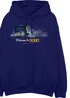 Spiral Galaxy Welcome To Derry Caravan Derry Navy Graphic Hoodie - XL Image 2