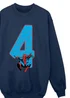 Ada & Ted Marvel Spider-Man 4 Birthday Boys Navy Blue Graphic Sweatshirt (3-6 Years) - 5-6 Yrs Image 2
