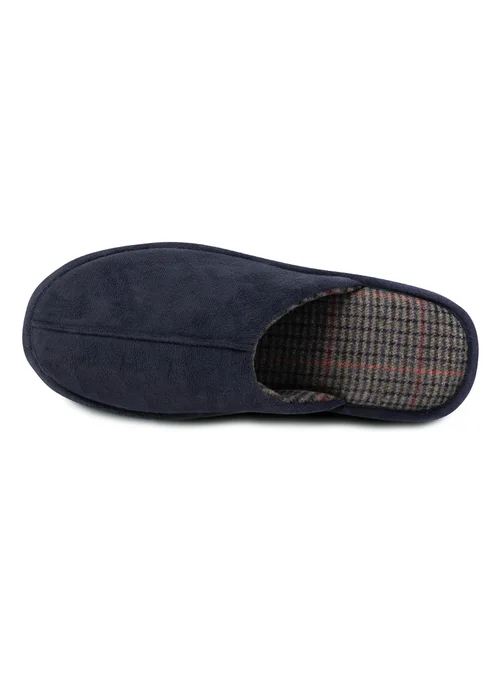Totes Isotoner Navy Centre Seam Mule - 7-8 Image 6
