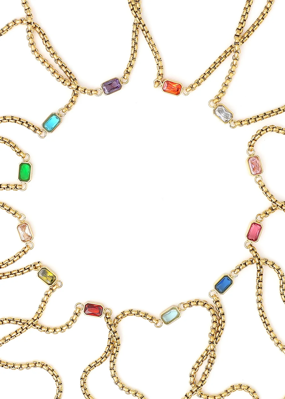 Say It With Yellow Gold Children's July Ruby Birthstone Bracelet - April Image 2