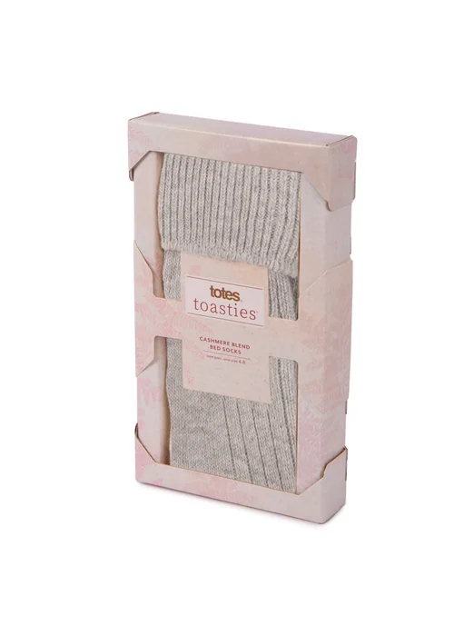 Totes Toasties Mink Ladies Cashmere Blend Socks - One Size Image 3