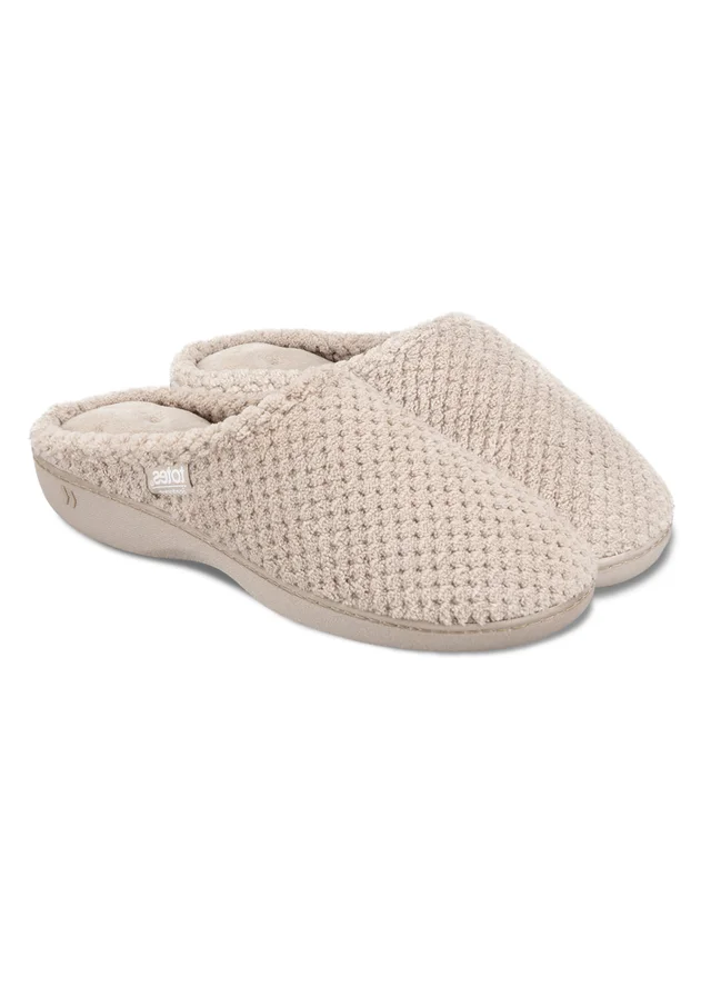 Totes Isotoner Oat Popcorn Terry Mule Slippers