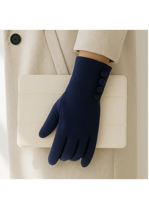 Totes Isotoner Navy Thermal SmarTouch Glove - One Size Image 2