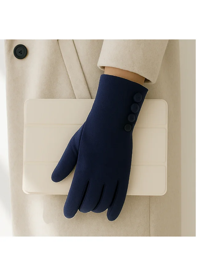 Totes Isotoner Navy Thermal SmarTouch Glove