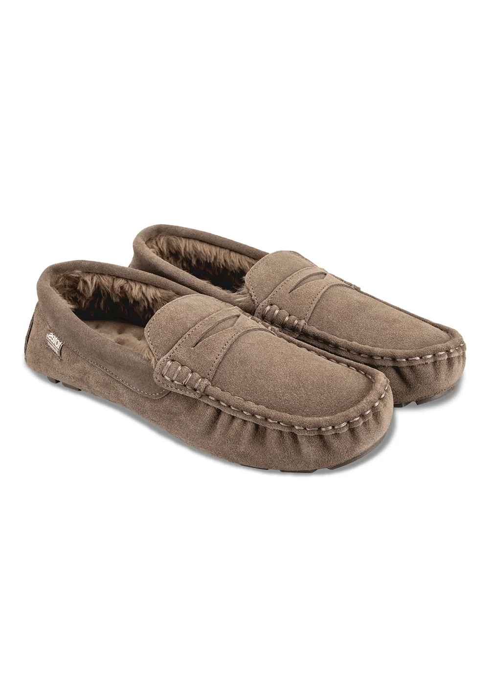 Totes Isotoner Sand Suede Moccasin With Water Repellency - Size 11 Image 1