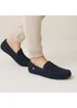 Totes Isotoner Navy Suede Moccasin With Water Repellency - Size 10 Image 2