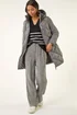 Roman Grey Diamond Quilt Padded Coat - 10 Image 2