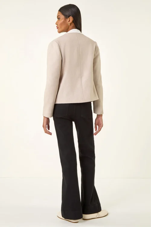 Roman Biscuit Waterfall Edge Jacket - 18 Image 4