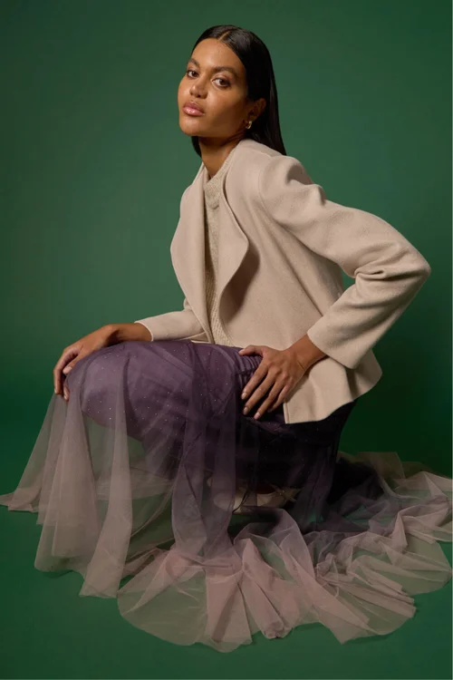 Roman Biscuit Waterfall Edge Jacket - 18 Image 1