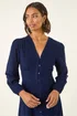 Roman Navy Corduroy Button Through Midi Dress - 18 Image 4