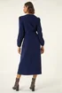 Roman Navy Corduroy Button Through Midi Dress - 18 Image 3