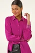 Roman Cerise Sequin Collar and Cuff Shirt - Size 20 Image 4