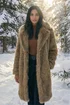 Roman Brown Premium Faux Fur Coat - 12 Image 1