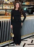 AX Paris Black Long Sleeve O-Ring Detail Bodycon Midi Dress - 10 Image 2