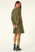 Roman Khaki Petite Buttoned Knit Dress - Size 14 Image 3