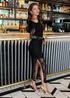 AX Paris Black Lace Overlay Off The Shoulder Long Sleeve Midi Dress - 12 Image 4
