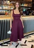AX Paris Plum Square Neck A-line Midi Dress - 8 Image 1