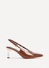 Linzi Avani Caramel Patent Court Heel - Size 6 Image 2