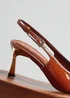 Linzi Avani Caramel Patent Court Heel - Size 6 Image 6