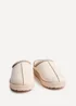 Linzi Tammy Beige Faux Suede Slipper - Size 3 Image 3