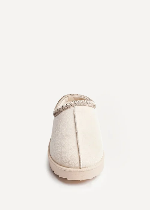 Linzi Tammy Beige Faux Suede Slipper - Size 3 Image 4