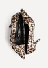 Linzi Aim Wide Fit Leopard Satin Classic Court Heel - Size 6 Image 5