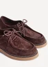 Linzi Perth Brown Faux Suede Laced Chunky Loafer - Size 3 Image 5