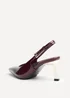 Linzi Avani Burgundy Faux Leather Court Heel - Size 5 Image 5