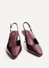 Linzi Avani Burgundy Faux Leather Court Heel - Size 5 Image 3