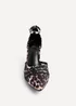Linzi Tasha Leopard Print Scuba Block Court Heel - Size 5 Image 3