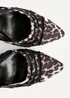 Linzi Tasha Leopard Print Scuba Block Court Heel - Size 5 Image 4