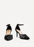 Linzi Tianey Wide Fit Black Scuba Mesh Stiletto Court Heel - Size 5 Image 3