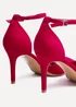 Linzi Thea Red Faux Suede Classic Stiletto Court Heel - Size 7 Image 5