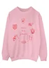Spiral Galaxy Gilmore Girls Been Gilmored Pink Graphic Sweatshirt - Large Image 1
