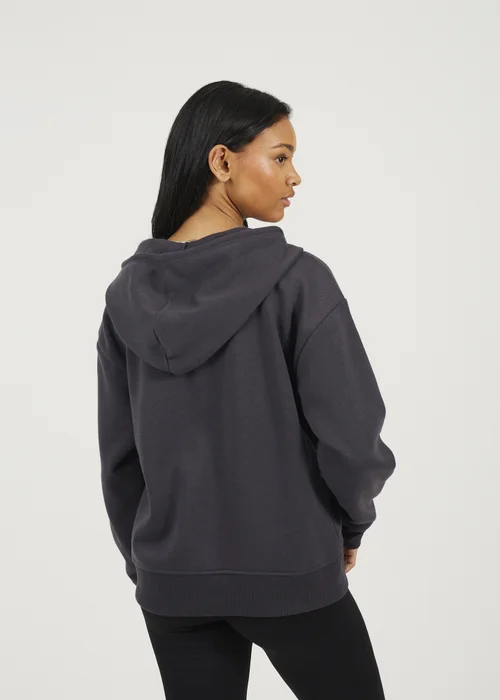 Brave Soul Charcoal Zip Through Hoodie - L Image 2