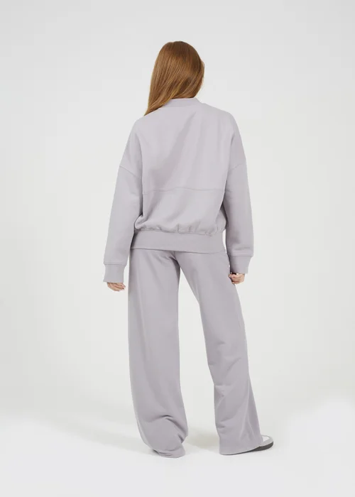 Brave Soul Grey Cotton Blend Wide Leg Joggers - XL Image 2