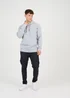 Brave Soul Light Grey Hoodie With Kangaroo Pocket - Large Image 4