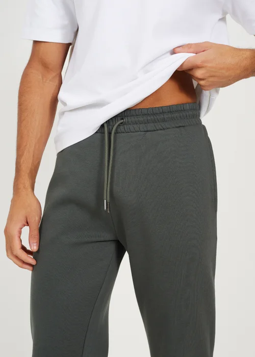 Brave Soul Green Straight Leg Open Hem Joggers - XL Image 3