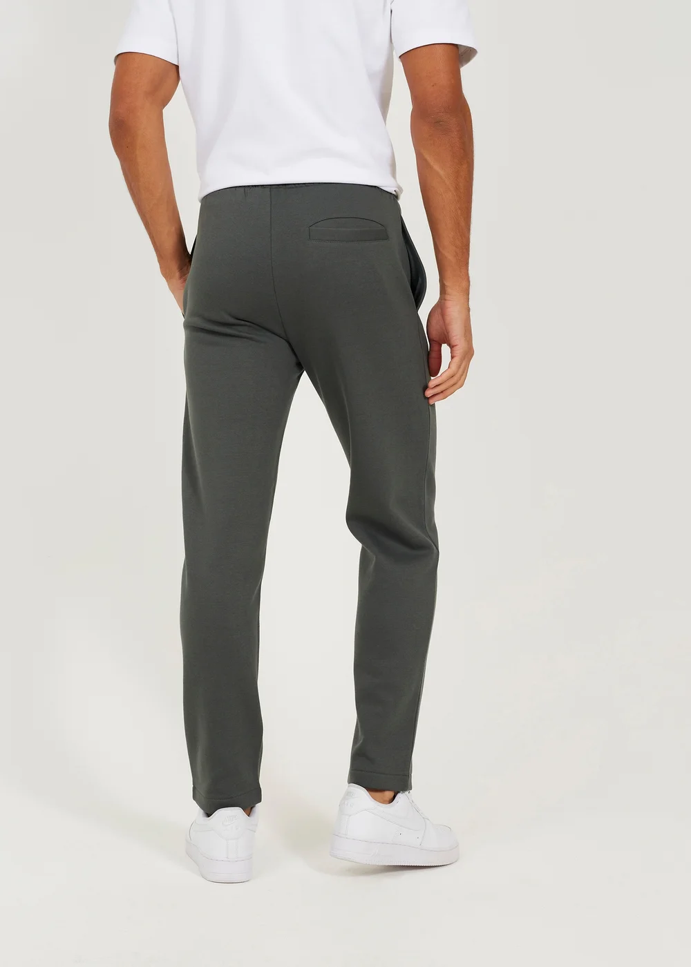 Brave Soul Green Straight Leg Open Hem Joggers - XL Image 2