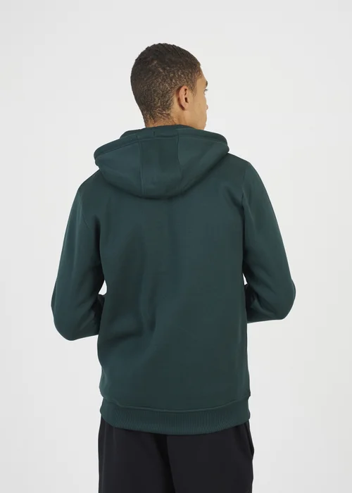 Brave Soul Dark Green Full Zip Hoodie - Medium Image 2