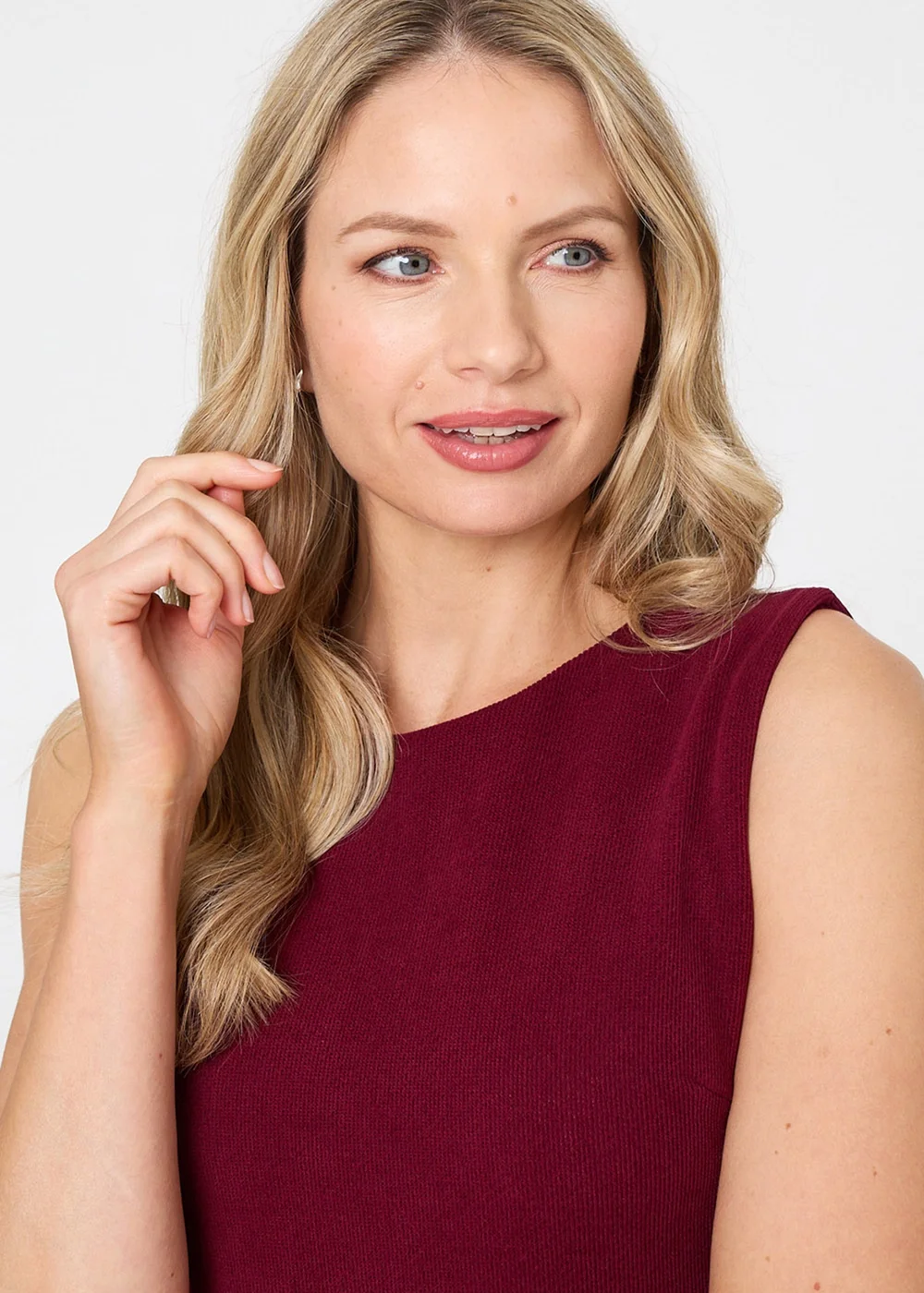 Izabel London Red Sleeveless Relaxed Short Shift Dress - 14 Image 3