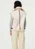 Izabel London Ivory Faux Suede Fur Lined Sleeveless Gilet - S/M Image 2