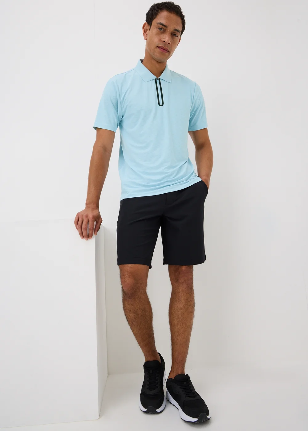 Souluxe Light Blue Golf Polo Shirt - S Image 1