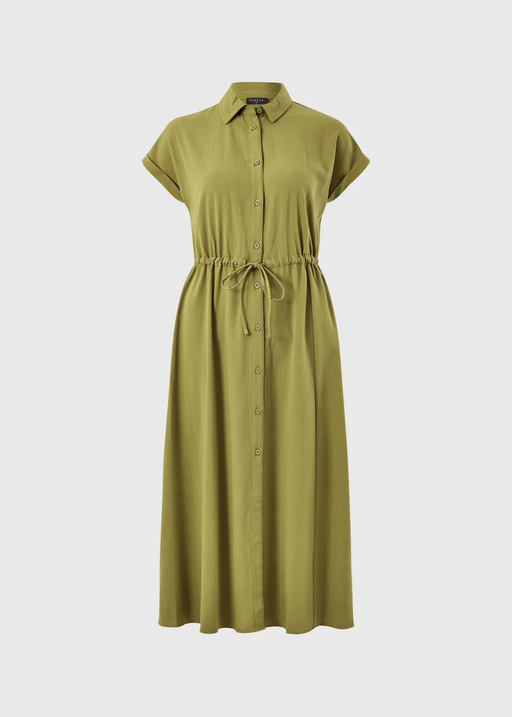 Olive Clipper Midi Shirt Dress - 28 Image 4