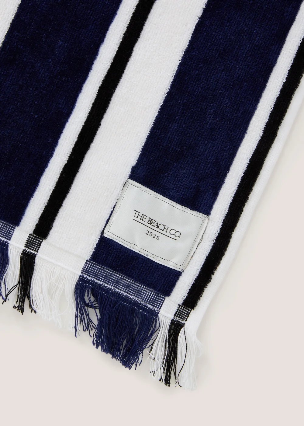 Navy Beach Co Striped Towel Image 2