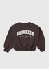 Girls Brown Brooklyn Sweatshirt (7-15yrs) - Age 7 Years Image 1