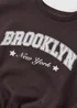 Girls Brown Brooklyn Sweatshirt (7-15yrs) - Age 7 Years Image 2