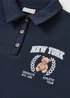 Girls Navy Bear Polo Sweatshirt (7-15yrs) - Age 7 Years Image 2